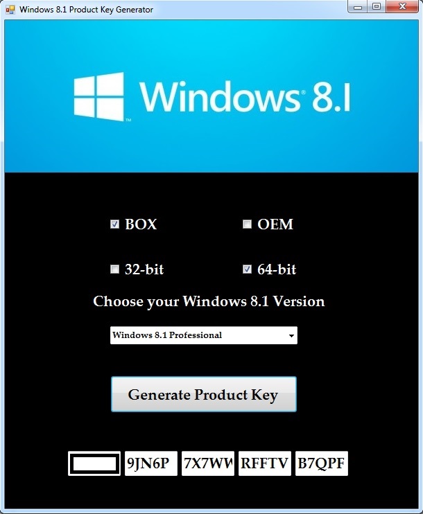 8.1 Pro key.jpg kazanın